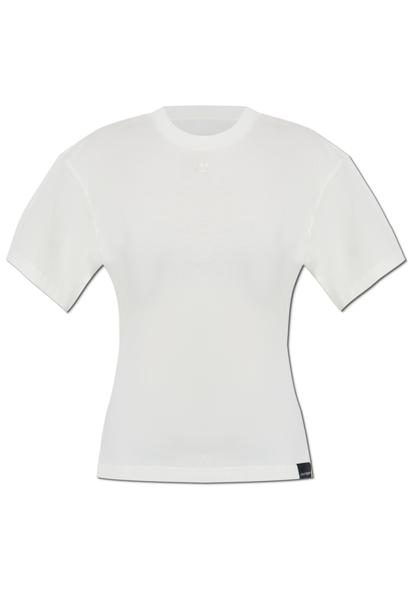 White T-shirt with logo Courrèges - Vitkac AS